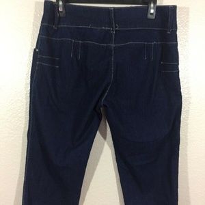 X- Tasy Women's Blue Denim Stretch Bermuda Shorts